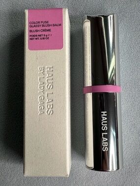 🏷️ HAUS LABS | COLOR FUSE LONGWEAR HYDRATING GLASSY LIP + CHEEK BLUSH BALM STICK
